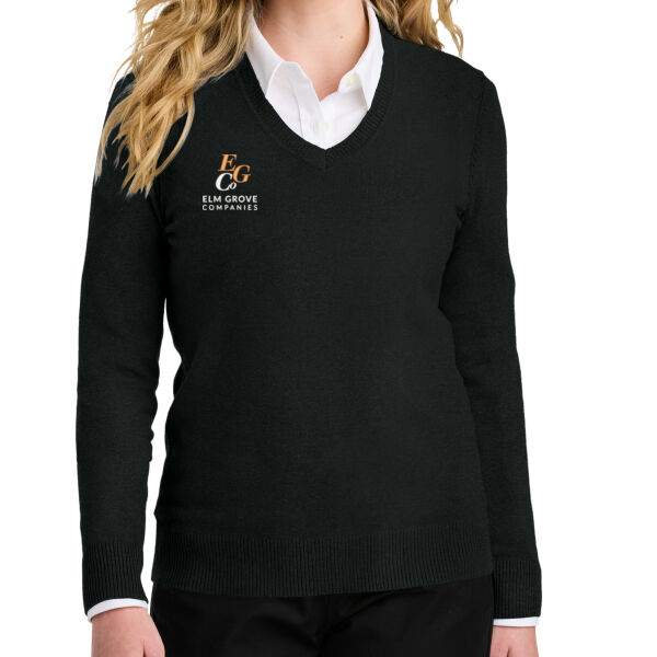   - Women's Easy Care V Neck Sweater Thumbnail