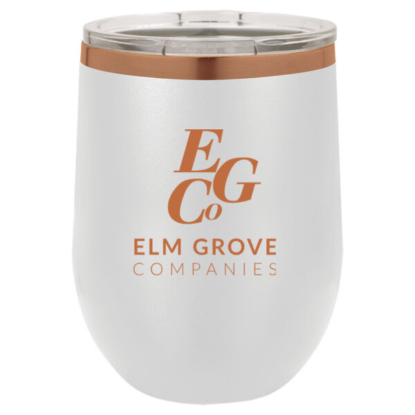   - ION ROSE GOLD 12 oz. Stainless Steel Stemless Wine Tumbler w/Lid Thumbnail